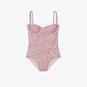 Tory Burch > WOVEN UNDERWIRE ONE-PIECE SWIMSUIT > NWT > S
